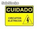 Placa - Cuidado Circuitos Eletricos