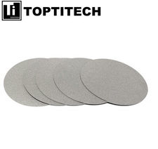 Placa de filtro poroso de metal sinterizado de titanio de 1 mm de espesor