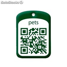 Placa de Identificación con Código QR para Mascotas