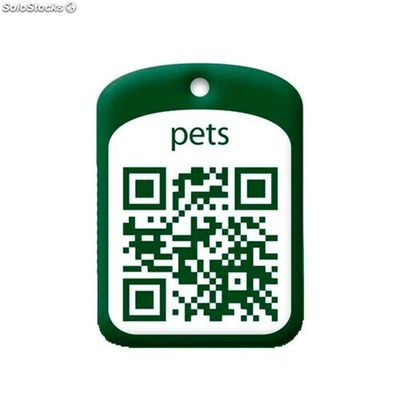 Placa de Identificación con Código QR para Mascotas