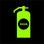 Placa fotoluminescente extintor água - Foto 2