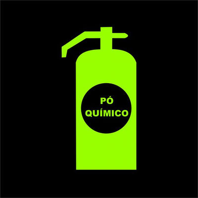 Placa fotoluminescente extintor pqs - Foto 2
