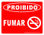 Placa fotoluminescente proibido fumar - 1