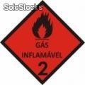 Placa - Gás Inflamável 2