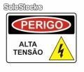 Placa - Perigo Alta Tensão