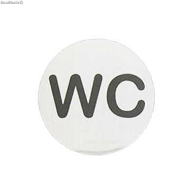 Placa señalización WC 10cm