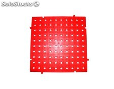 Placas PVC rejillas 50x50x2,5 cms Rojo