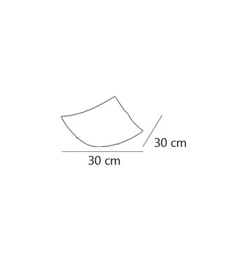 Plafón de 30 cm modelo Mateo acabado cristal 30 cm(ancho)30 cm(fondo) . - Foto 2