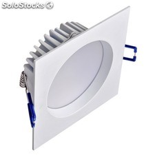 Plafon LED De Embutir Quadrado 12W Branco Frio