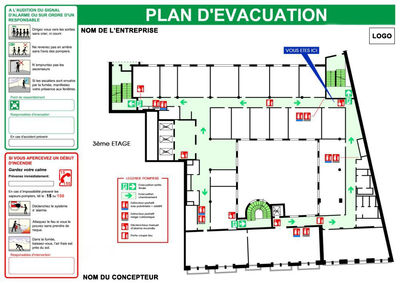Plan d&#39;évacuation