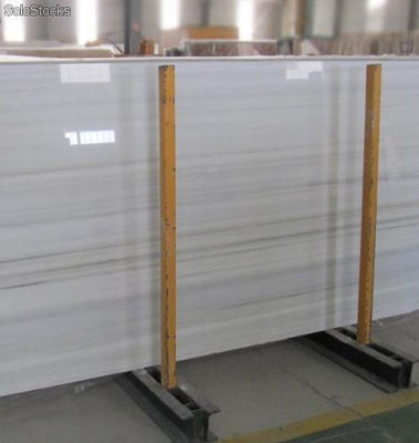 Planche de marbre blanc Macael qualité commerciale poli 2cm