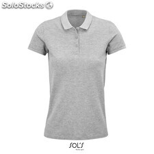 Planet polo mujer 170g gris mezcla s MIS03575-gy-s