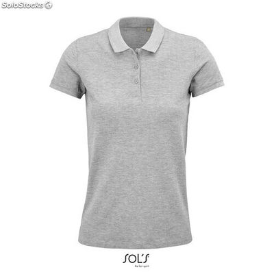 Planet polo mujer 170g gris mezcla s MIS03575-gy-s
