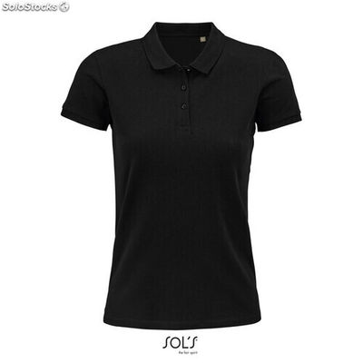 Planet polo mujer 170g Negro/ Negro Opaco l MIS03575-bk-l