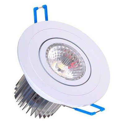 Planfon LED de Embutir 5W Direcionável Branco Quente