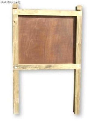 Planimètre classique poteaux carrés panneau bois