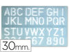 Plantilla liderpapel rotulacion 1600 letras y numeros 30 mm