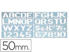 Plantilla liderpapel rotulacion 1700 letras y numeros 50 mm