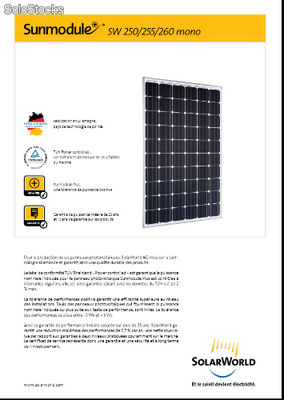 plaques solaire solarwolrd