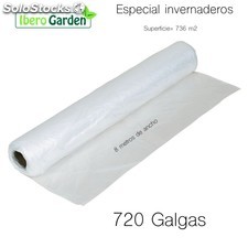 Plástico Invernadero 720 Galgas De 8 Metros De Ancho ( 736 M2 )