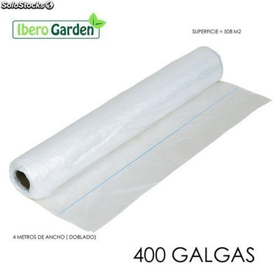 Plástico natural 400 galgas 4 metros ancho (508 M2)