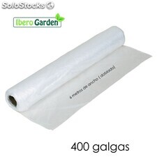 Plástico natural 400 galgas 6 metros ancho (precio x metro lineal)
