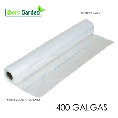 Plástico Natural 400 Galgas Y 4 Metros De Ancho (508 M2)