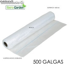 Plástico natural 500 galgas 4 metros ancho (800M2)
