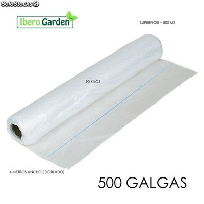 Plástico natural 500 galgas 4 metros ancho (800M2)