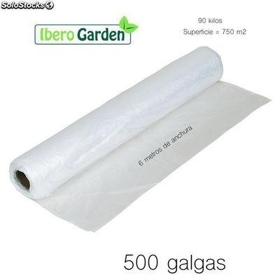 Plástico natural 500 galgas 6 metros ancho (750 M2)