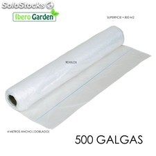 Plástico Natural 500 Galgas Y 4 Metros De Ancho (800 M2)