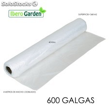 Plástico Natural 600 Galgas Y 4 Metros De Ancho ( 368 M2)