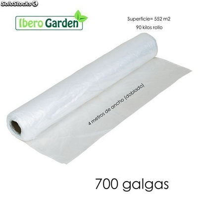 Plástico natural 700 galgas 4 metros ancho (552 M2)
