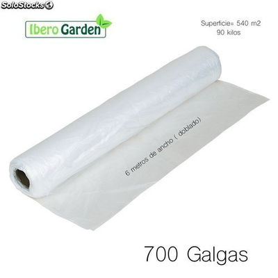 Plástico natural 700 galgas 6 metros ancho (540 M2)