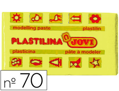 Plastilina jovi 70 amarillo claro -unidad -tamaño pequeño