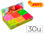 Plastilina jovi 70f tamaño pequeño caja de 30 unidades colores fluorescentes - 1