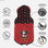 Płaszcz dla psa Minnie Mouse Czarny XS Czerwony - 4