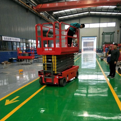 Plataforma china de elevación tipo tijera automatica