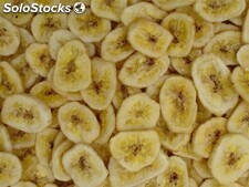 Plátano orgánico natural liofilizado