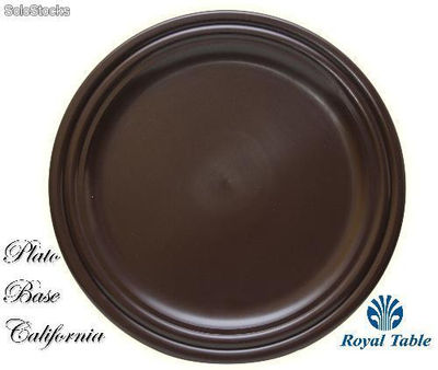 Plato Base Redondo liso de polipropileno: Platos California Royal table - Foto 5