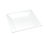 Plato bol de plástico cuadrado hondo color blanco, caja 96 unidades - 1