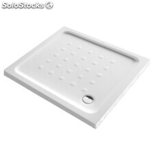 Plato de ducha de porcelana ROCA Easy STV 90x90 cm. Blanco