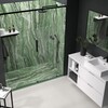 Plato de ducha imitación Travertino Verde