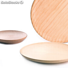Plato de madera para cocina menaje madera- Plato 18 cm. (Haya)