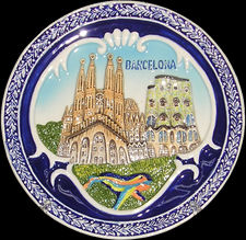 Plato decorativo Barcelona 15 cms.
