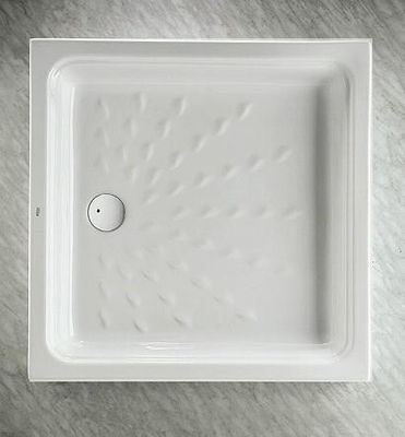 Plato ducha porcelana ROCA Ontario 700x700 Blanco