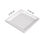 Plato luxe de plástico mediano color blanco, caja 576 unidades - 1