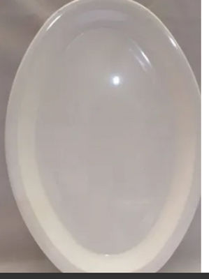 Plato tampiqueño, ovalado de melamina 34 cms. beige y blanco 100 pzs - Foto 5