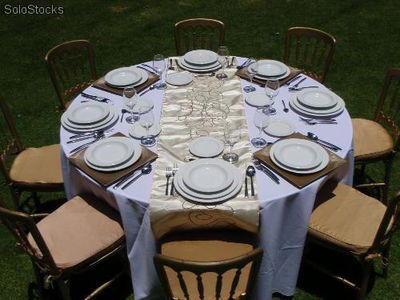 Platos Base Cuadrados estriados de policarbonato. Plato Miami Royal table - Foto 3