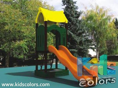 Playground 350 x 100 x 300 cm. Juego Infantil para Exteriores Kids Colors